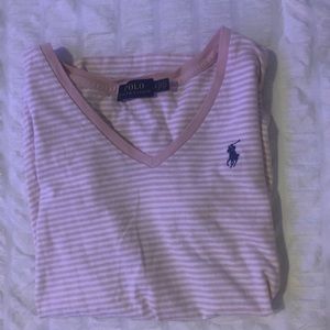 Polo Striped V-neck tee
